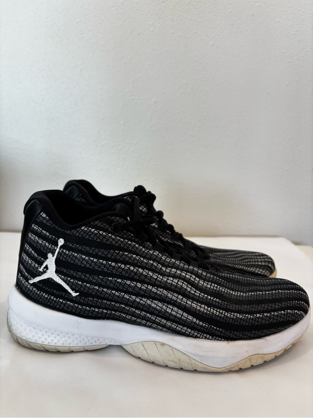 Nike Air Jordan B.Fly Black Silver Basketball Sneakers Size 7Y